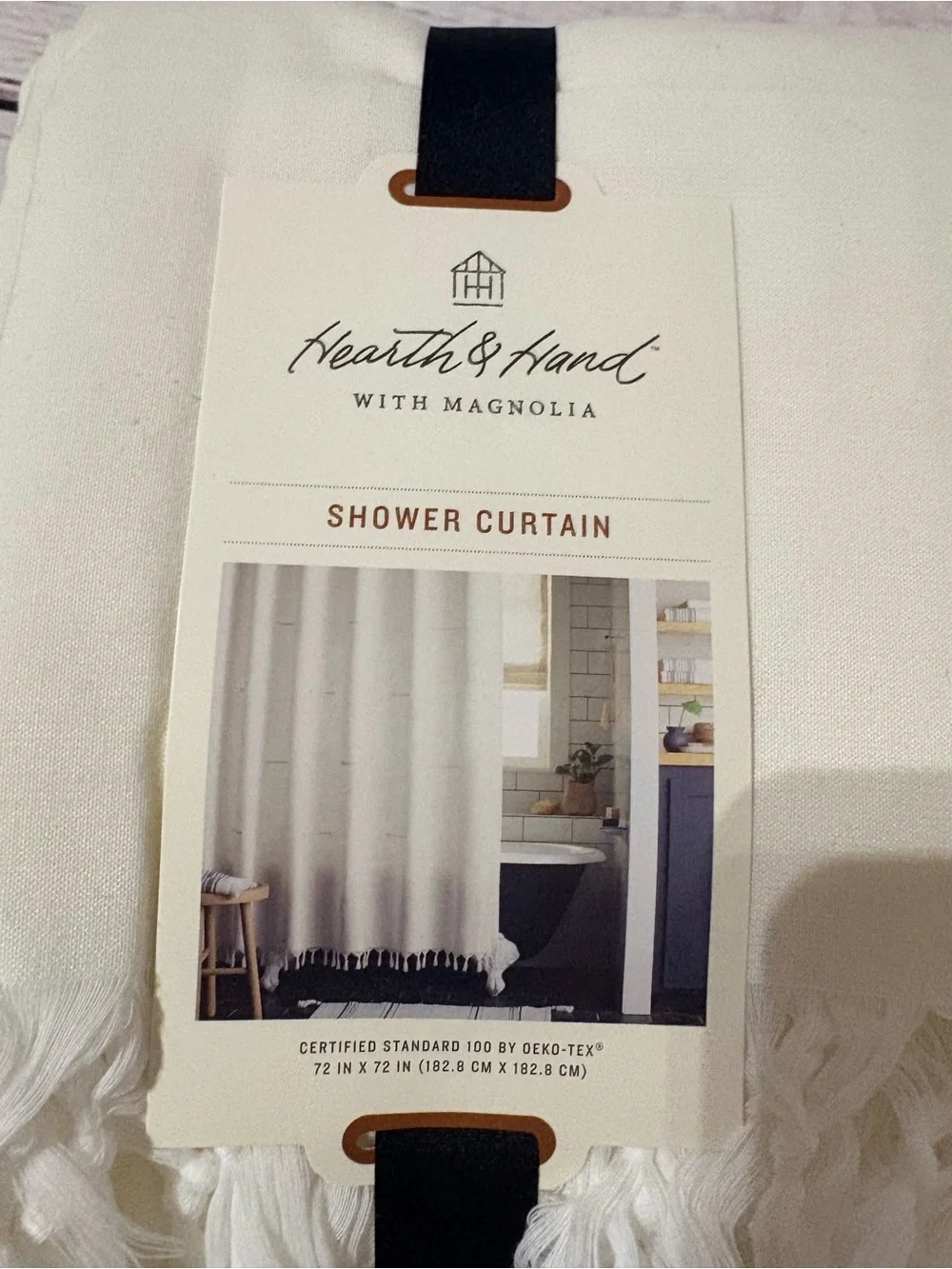 Hearth & Hand with Magnolia White Shower Curtain nwt